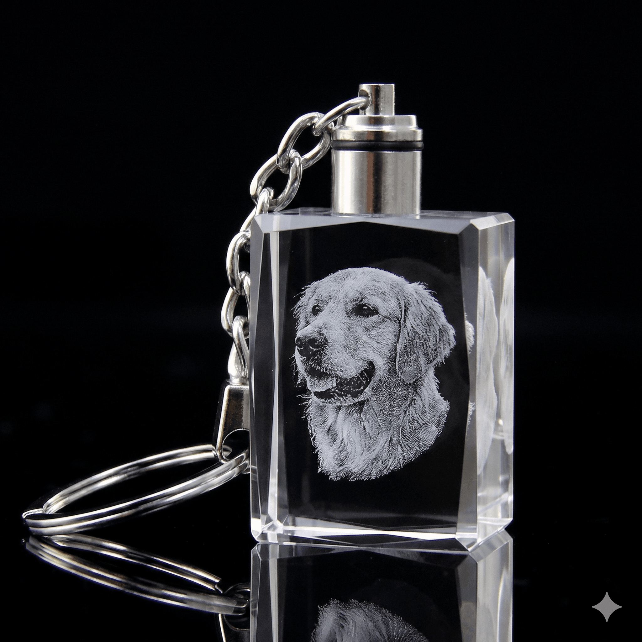 Dog Crystal Keychain
