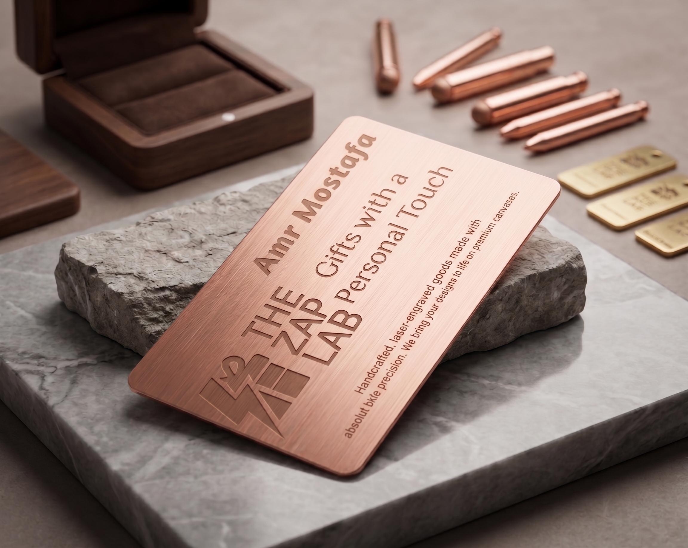 Rosegold  Business Card Nfc Enabled