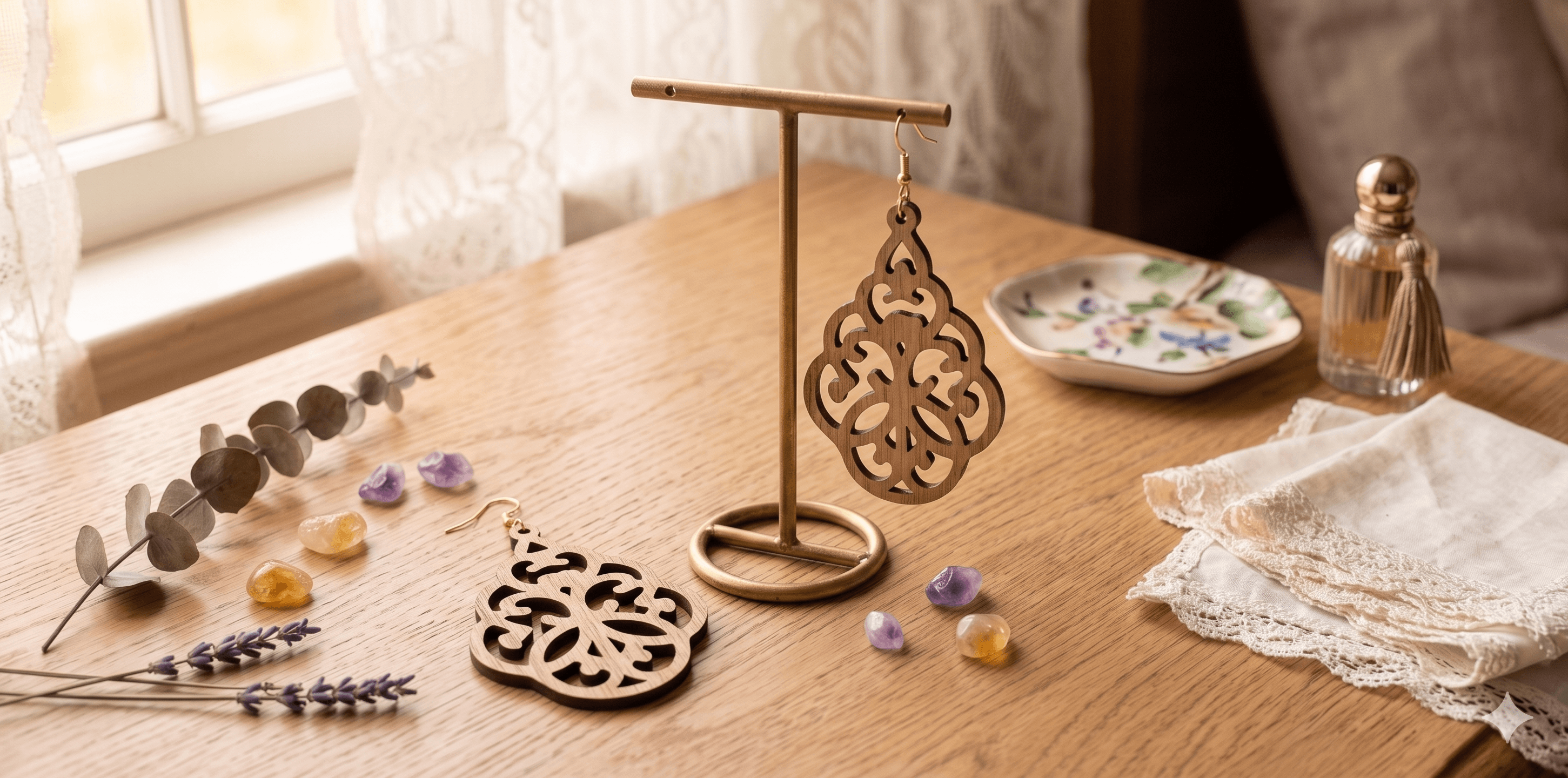Wooden Musical Earrings