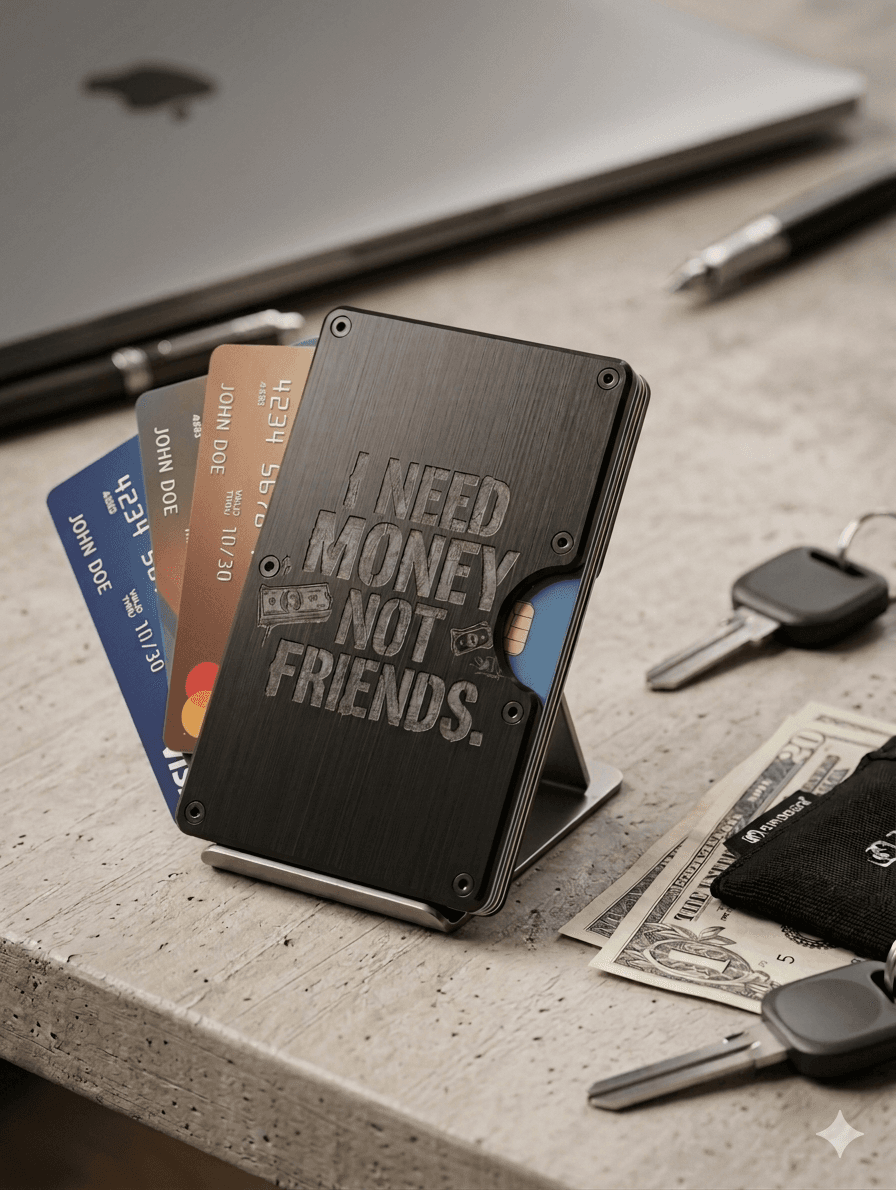 Black Rfid Blocking Wallet